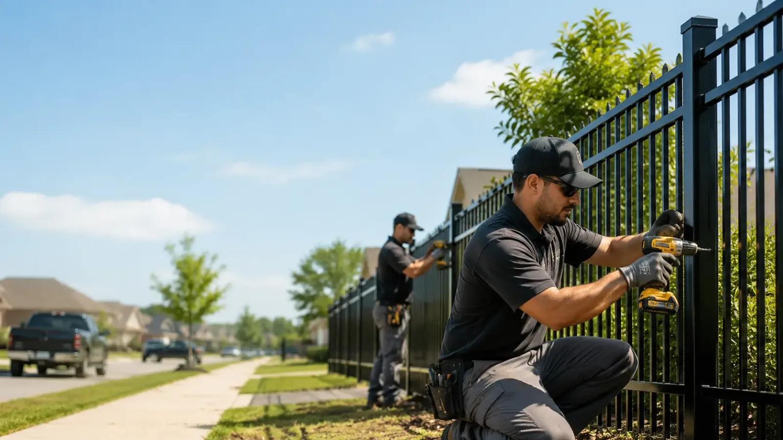 Metal Fence Installation in Newton Center, MA